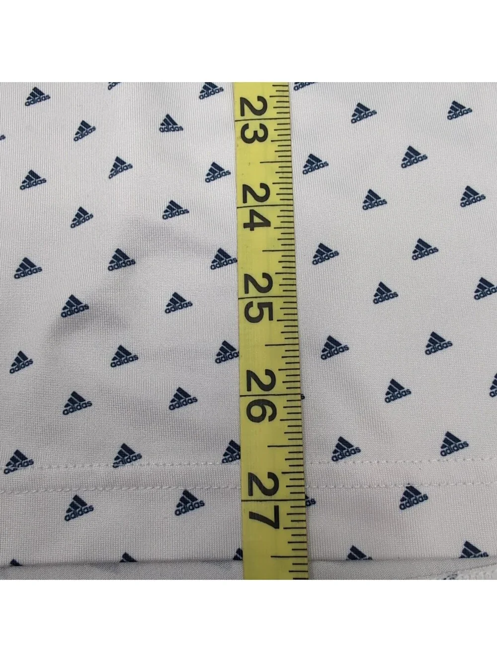 Adidas Golf Shirt Mens Medium M White Ultimate365 Triangle Logo Polo Short Sleev